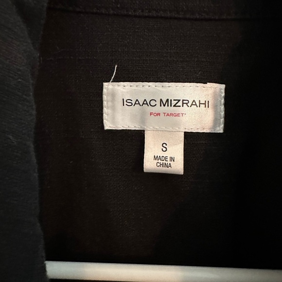 Isaac Mizrahi Black Double-Breasted Short Sleeve Blazer - Picture 2 of 5